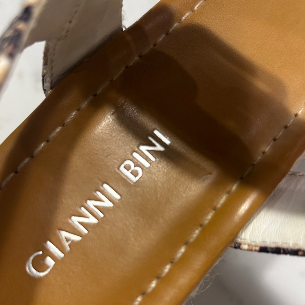 Gianni Bini Neutral Snake-Print Espadrille Platform Sandals - Picture 14 of 14